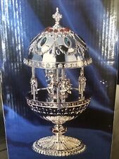 Wallace Silversmiths Musical Carousel Egg Silver-plated 8