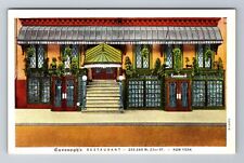 New York City NY, Cavanagh's Restaurant, Advertising, Vintage Souvenir Postcard picture