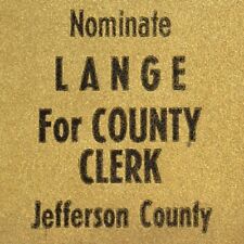 1940s Joseph H Lange Jefferson County Clerk Watertown Wisconsin Democratic Party picture