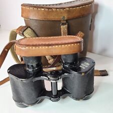 WWII Red Army Soviet USSR Binoculars in Case W/Straps & dust cover Clear optics picture