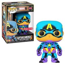 Funko Pop CAPTAIN AMERICA BLACKLIGHT Target Exclusive Marvel 648 NEW NEAR MINT picture