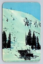 Berthoud Pass CO-Colorado, Twin Chair Ski Lift at Summit, Vintage Postcard picture