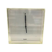 Kartell Tic Tac Clock Modern MCM Acrylic Lucite Philippe Starck Italy picture