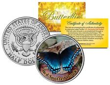 RED SPOTTED PURPLE BUTTERFLY JFK Kennedy Half Dollar US Colorized Coin picture