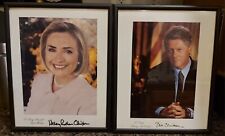 RARE PRESIDENT BILL CLINTON & HILLARY CLINTON SIGNED 1990s WH PHOTOGRAPHS picture