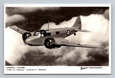 RPPC RAF Airspeed AS10 Oxford Training Aircraft FLIGHT Photograph Postcard picture