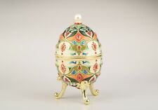 Music Large Faberge Egg Trinket Box  Handmade by Keren Kopal Austrian Crystals picture
