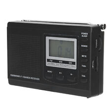 Mini HRD-310 Radio FM/AM/SW Receiver Stereo With Earphone Digital Time Clock BEA picture
