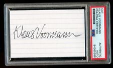 Klaus Voormann signed autograph 2.5x3.5 cut Designed Beatles Revolver Album PSA  picture