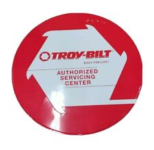 Troy Bilt Dealer Sign Red And White No. 773-05194 Dented/Scratched Vintage Used  picture