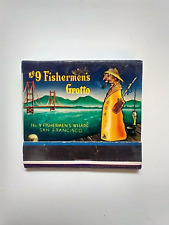 Vintage Unused Matchbook No. 9 Fisherman's Grotto San Francisco picture