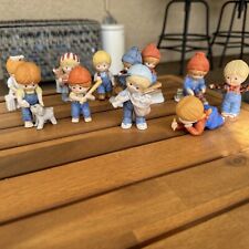 Vintage Enesco Country Cousins Figurines LOT Of 10 Figures 1980’s picture