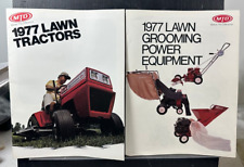 Vintage 1977 MTD Lawn Tractors Power Equipment Brochures picture