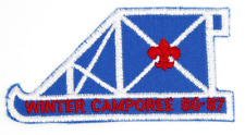 MINT 1986-87 Winter Camporee Generic Patch Boy Scouts BSA Klondike Sled picture