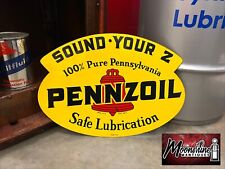 1950's PENNZOIL Motor Oil Can Rack Sign - Gas & Oil picture