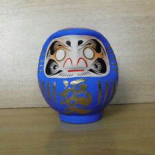 small Daruma Doll in blue color with a pen / Daruma at Takasaki : No 1 size picture