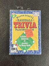 1996 Major League Baseball MLB Baseball Trivia Playing Cards Deck 2 Sealed  picture