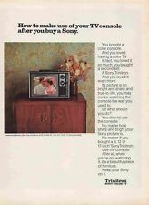 Sony Trinitron Color Tv 1970'S Print Advertisement picture