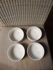 Vintage 4 HELLER Massimo Vignelli 5” Nesting Cereal Soup Bowls MCM White picture