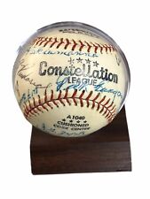 1954 Constellation League Fort Rich 96th AAA Battalion Autographed Baseball RARE picture