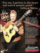 DeWayne Phillips (George Jones) 2000 Larrivee D-10 acoustic guitar advertisement picture