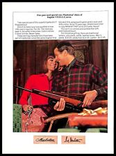 1965 Manhattan Shirts Vintage PRINT AD English Viyella Couple Gun Men's Fashion picture