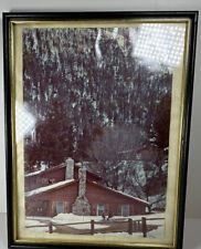 Vintage Harrahs Tahoe Picture  Bill & Verna Middle Fork Lodge 11 X 17 Framed picture