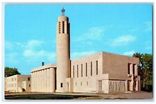 c1960s Sacred Heart Catholic Cathedral Scene Salinas Kansas KS Unposted Postcard picture