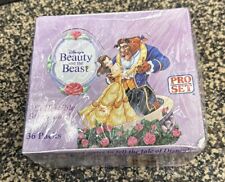 1992 Pro Set BEAUTY AND THE BEAST Trading Cards Factory Sealed Box - 36 Packs picture