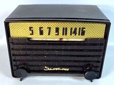 1953 Vintage Tube Radio Sears Silvertone 2003 MCM Tabletop AM Brown FOR PARTS picture