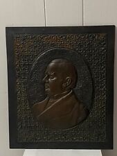 Rare Cast Iron President McKinley Relief Bust Plaque picture