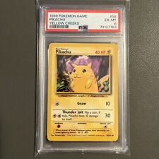 1999 Pokemon Game #58 Pikachu Yellow Cheeks PSA 6 EX-MT picture