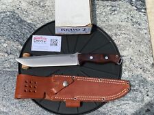 Bark River Bravo 2 Knife A-2 Rosewood Burl Full length Swedge Prototype  picture