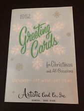 1960’s Artistic Card Co. New York Christmas Card Catalog Paper Collectible #3 picture
