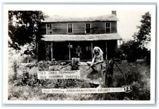 c1940's Grandpa Snazzy Bob Burns Home View Van Buren AR RPPC Photo Postcard picture