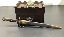 Brazilian 1908 ? Mauser bayonet with brass mounted scabbard From WWI picture