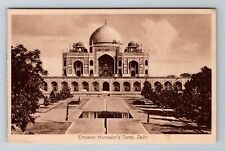 Delhi-Delhi India, Tomb of Emperor Humayon, Antique Vintage Souvenir Postcard picture