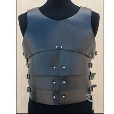 Men Leather Cuirass Armor Medieval Roman Costume Breastplate Bracer LARP Cosplay picture