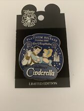 DISNEY WDW DLR CINDERELLA PRINCE CHARMING PLATINUM DVD RELEASE 2005 LE 2000 PIN picture