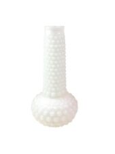 Vintage White Hobnail Vase Milk Glass Bud Vase Decorative Collectible 7