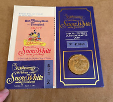 Sears 1987 Disney 50th Anniversary Snow White Commemorative Passport Ticket Coin picture