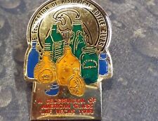 Federation of Historical Bottle Clubs pin badge Las Vegas 1988 with typos picture