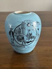 RARE Vintage Mason Masonic Knights Templar Blue Jar Urn Container Pot Freemason picture