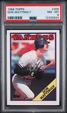 1988 TOPPS #300 DON MATTINGLY NY YANKEES PSA 8 NM-MT  picture