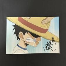 One Piece Luffy Voice Actor Mayumi Tanaka Autographed Photo With Evidence Card A picture