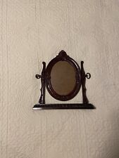Vintage Ornate Oval Swivel Tilt Picture Frame British Registered Design 5” X 7” picture