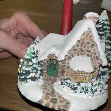 2005Thomas Kinkade Memories of Christmas-Hand Painted-Candle Holder picture