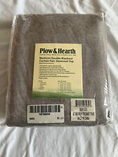Plow & Hearth Madison Double Blackout curtain pair - grommet top Stone 40x45 picture