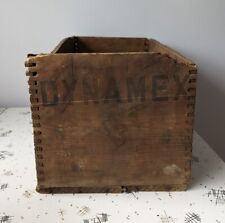 CIL Dynamex Vintage Wooden Crate Canada Explosives Crate Dovetail picture