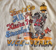 Vintage WIZARD DIVARCO WOLF Comic GRAPHIC TEE Size LARGE picture